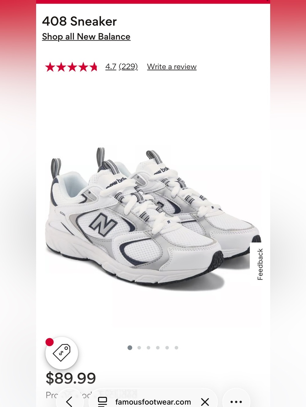New Balance 408 sneakers
